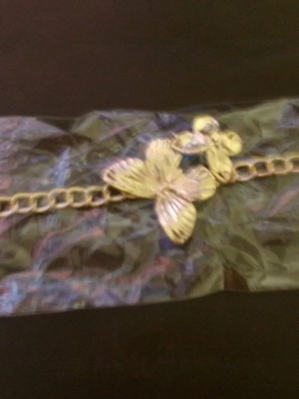 NWT Most Wanted OSFA Gold Butterfly Chain Belt